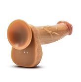 Dr Phillips 8.5 Inch Tan Silicone Thrusting Dildo with Remote DONGS Thrusting